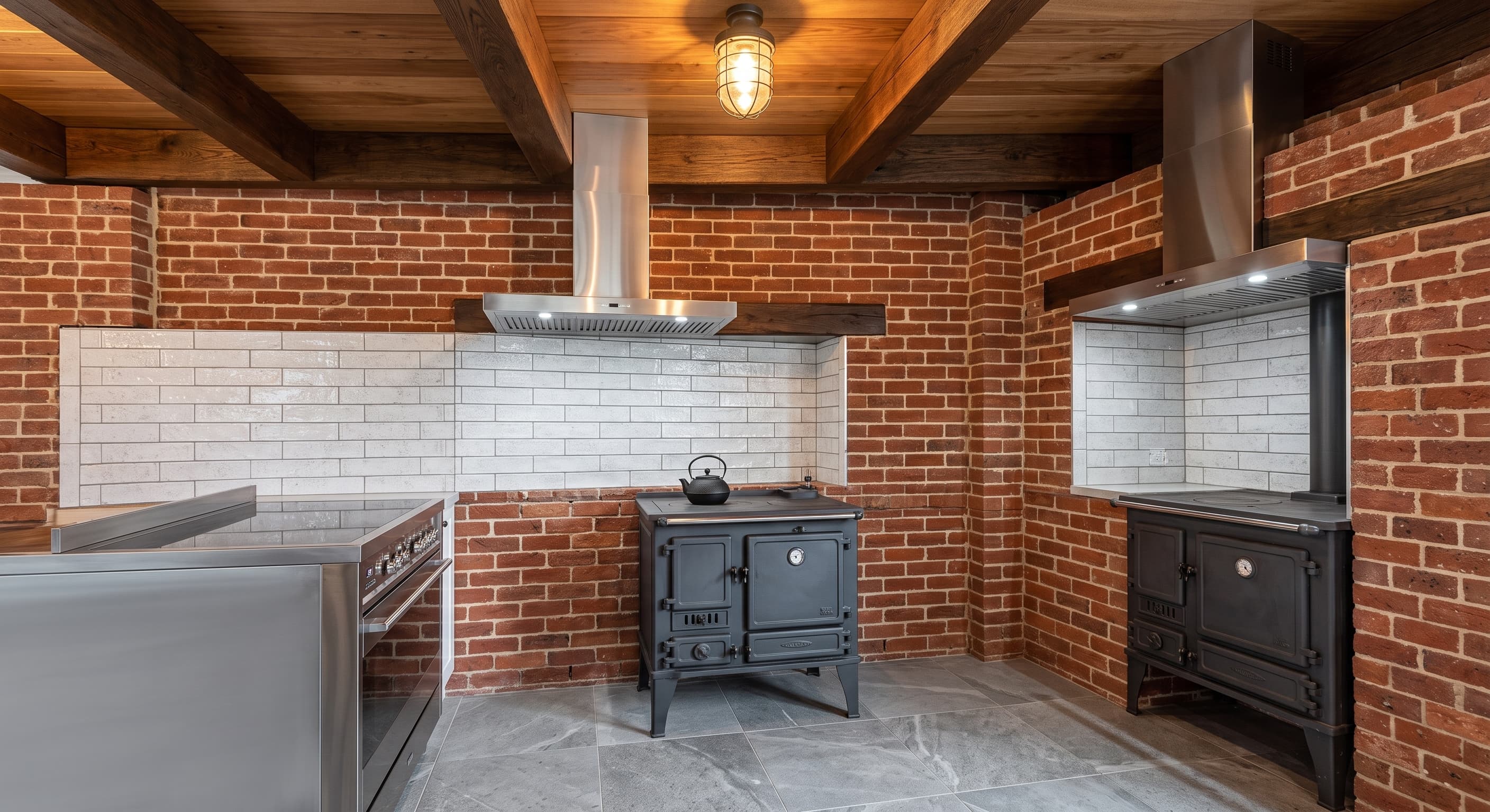 Outdoor Kitchen & Brick Hearth Pavilion